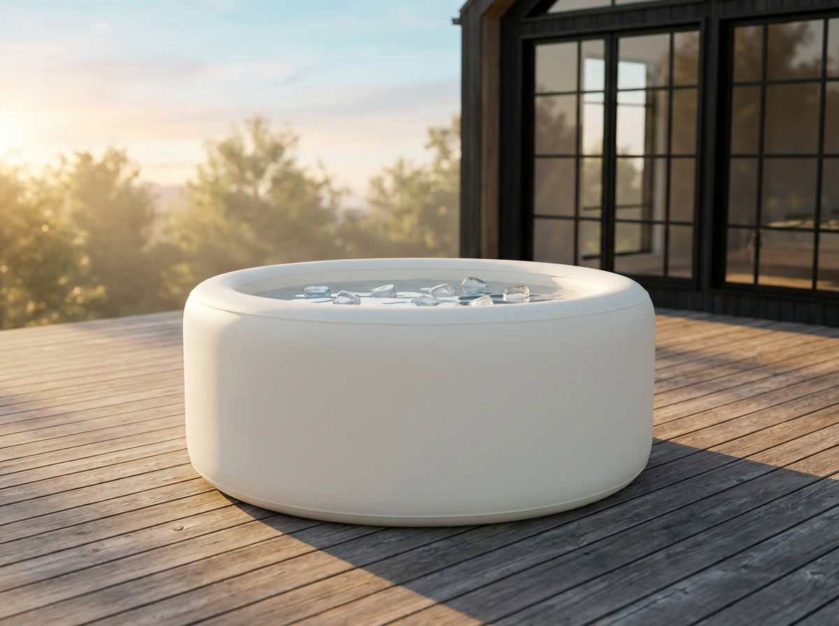 ArcticPod White Cold Plunge Tub - Studio Shot